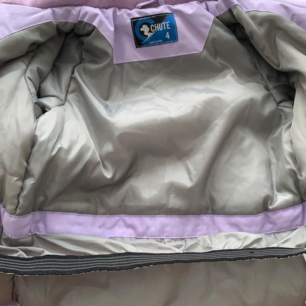 CHUTE | Purple hooded winter cosy snow jacket - Picture 9 of 9